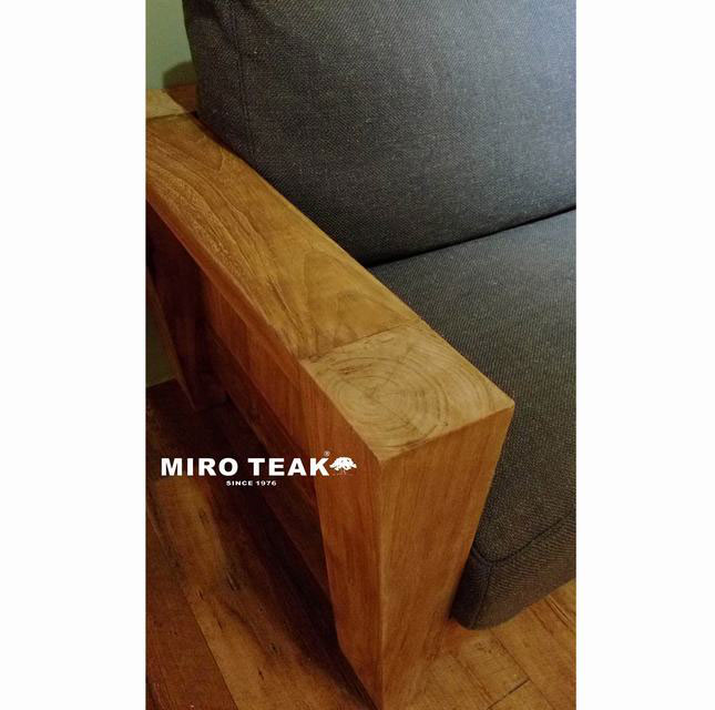 MIRO TEAK MODERN COUNTRY SOFA 現代鄉村三人沙發 - 2