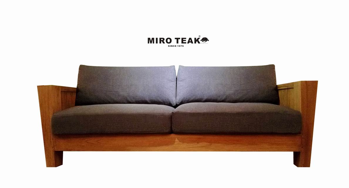 MIRO TEAK MODERN COUNTRY SOFA 現代鄉村三人沙發 - 3