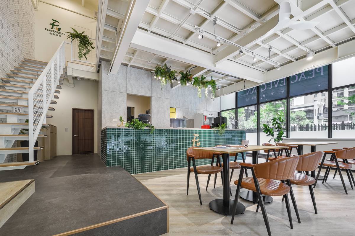Green Living．Vegan Food 綠色生活．植物飲食—痞食維根全植物漢堡店｜輕工業風｜50坪
